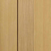 Double Sliding Door & Wall Track - Axis Oak Shaker Doors - Prefinished