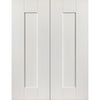 J B Kind Axis White Primed Panel Fire Door Pair - 30 Minute Fire Rated