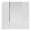 Eccentro White Single Evokit Pocket Door Detail - Clear Glass - Prefinished