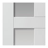 Eccentro White Single Evokit Pocket Door Detail - Clear Glass - Prefinished