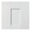 Geo Panelled Double Evokit Pocket Door Detail - White Primed