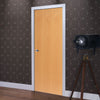 J B Kind Veneered Beech Flush Fire Door - 1/2 Hour Fire Rated - Prefinished