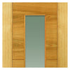 Mistral Oak Single Evokit Pocket Door Detail - Clear Glass - Prefinished