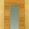 Mistral Oak Absolute Evokit Pocket Door Detail - Clear Glass - Prefinished