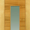 Mistral Oak Absolute Evokit Double Pocket Door Detail - Clear Glass - Prefinished