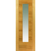 Mistral Oak Double Evokit Pocket Door Detail - Clear Glass - Prefinished