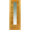 Mistral Oak Single Evokit Pocket Door - Clear Glass - Prefinished