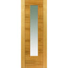 Mistral Oak Absolute Evokit Pocket Door - Clear Glass - Prefinished