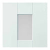 Four Sliding Doors and Frame Kit - Geo White Primed Door - Clear Glass