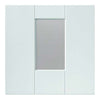 Four Sliding Doors and Frame Kit - Geo White Primed Door - Clear Glass