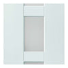 Four Sliding Doors and Frame Kit - Geo White Primed Door - Clear Glass