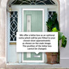 Cottage Style Jowett 2 Composite Front Door Set with Hnd Ellie Glass - Shown in Chartwell Green