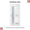 Cottage Style Jowett 2 Composite Front Door Set with Hnd Ellie Glass - Shown in Chartwell Green