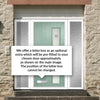 Cottage Style Jowett 2 Composite Front Door Set with Double Side Screen - Hnd Ellie Glass - Shown in Chartwell Green
