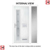 Cottage Style Jowett 2 Composite Front Door Set with Single Side Screen - Hnd Ellie Glass - Shown in Chartwell Green
