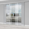 Double Glass Sliding Door - Juniper 8mm Clear Glass - Obscure Printed Design - Planeo 60 Pro Kit