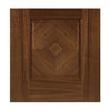 Kensington Walnut Prefinished Door Pair - Clear Bevelled Glass