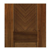 Kensington Walnut Veneer Staffetta Twin Telescopic Pocket Doors - Prefinished