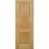 Two Sliding Maximal Wardrobe Doors & Frame Kit - Kensington Oak Panel Door - Prefinished