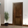 Bespoke Kensington Walnut Prefinished Fire Internal Door - 2 Panels - 1/2 Hour Fire Rated