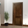 Kensington Walnut Prefinished Fire Door - 2 Panels - 1/2 Hour Fire Rated