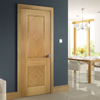 Image: Kensington Oak Panel Internal Door - Prefinished