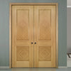 Kensington Oak Panel Door Pair - Prefinished