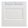 Kent 6 Pane Door - Bevelled Clear Glass - White Primed