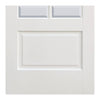 Kent 6 Pane Door - Bevelled Clear Glass - White Primed