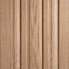 Single Sliding Door & Track - Kilburn 3 Panel Oak Door - Unfinished