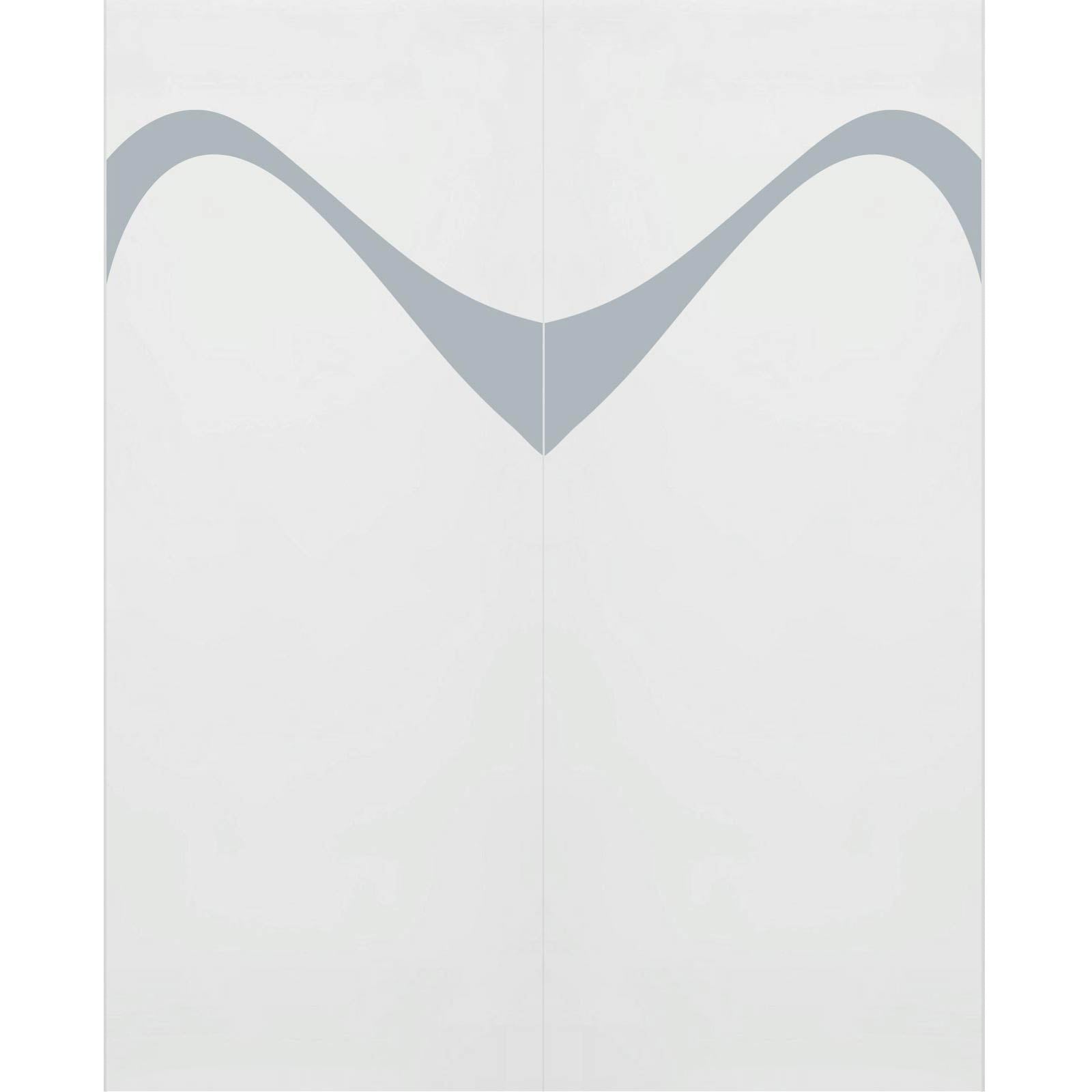 Double Glass Sliding Door - Kingston 8mm Obscure Glass - Clear Printed Design - Planeo 60 Pro Kit