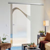 Single Glass Sliding Door - Kingston 8mm Obscure Glass - Clear Printed Design - Planeo 60 Pro Kit