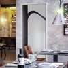Kingston 8mm Obscure Glass - Clear Printed Design - Single Evokit Glass Pocket Door