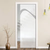 Kingston 8mm Obscure Glass - Obscure Printed Design - Single Evokit Glass Pocket Door