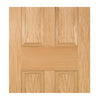 Kingston oak Evokit Pocket Fire Door Detail - 1/2 Hour Fire Rated - Unfinished