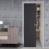 Laminate Montreal Black Evokit Pocket Fire Door - 30 Minute Fire Rated - Prefinished