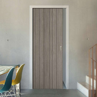 Image: Laminate Montreal Light Grey Evokit Pocket Fire Door - 30 Minute Fire Rated - Prefinished