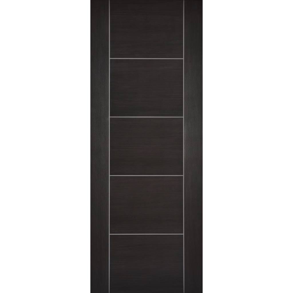 Laminate Vancouver Dark Grey Single Evokit Pocket Door - Prefinished