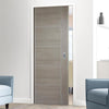 Laminate Vancouver Light Grey Single Evokit Pocket Door - Prefinished