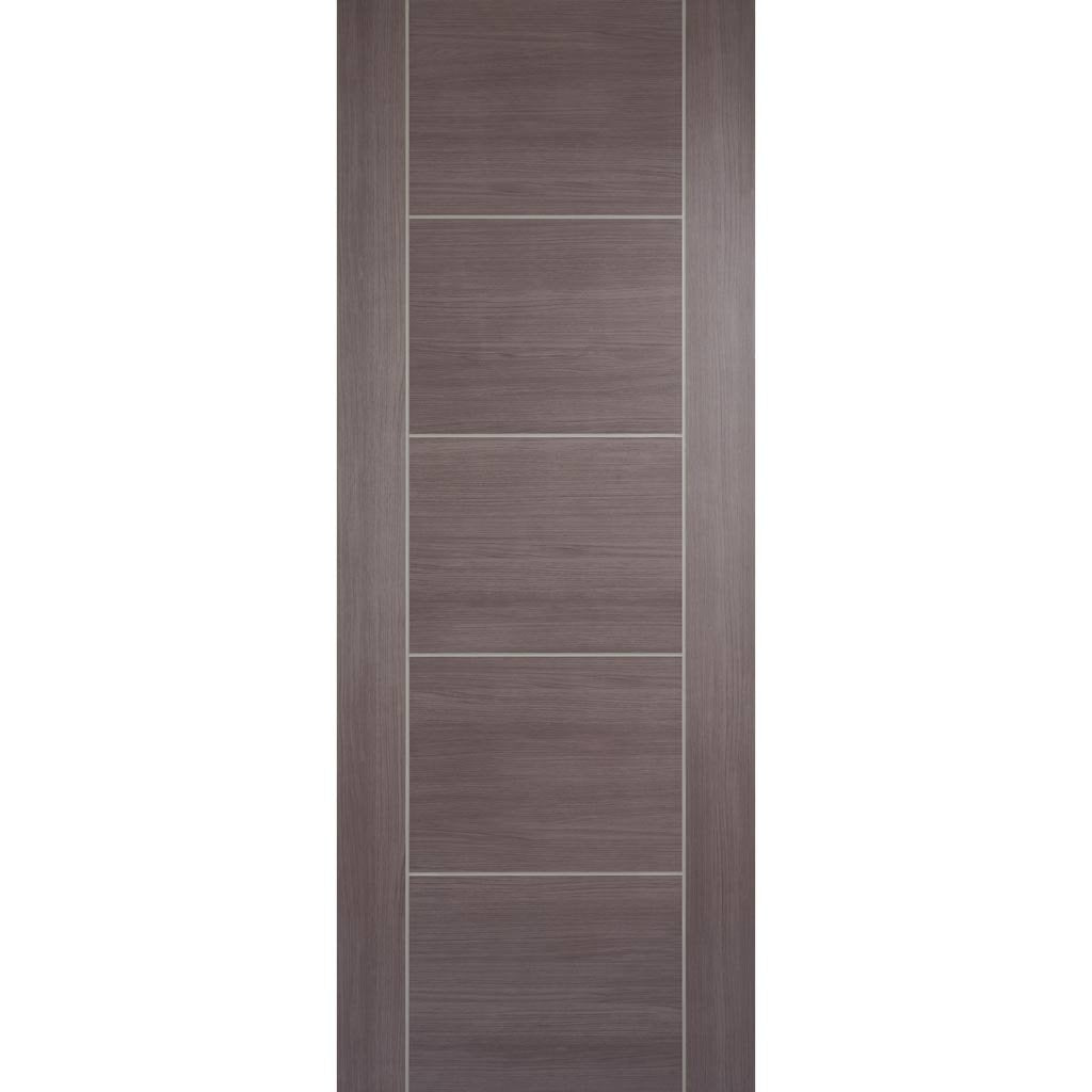 Laminate Vancouver Medium Grey Fire Door - 1/2 Hour Fire Rated - Prefinished