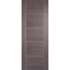 LPD Joinery Laminate Vancouver Medium Grey Fire Door Pair - 1/2 Hour Fire Rated - Prefinished