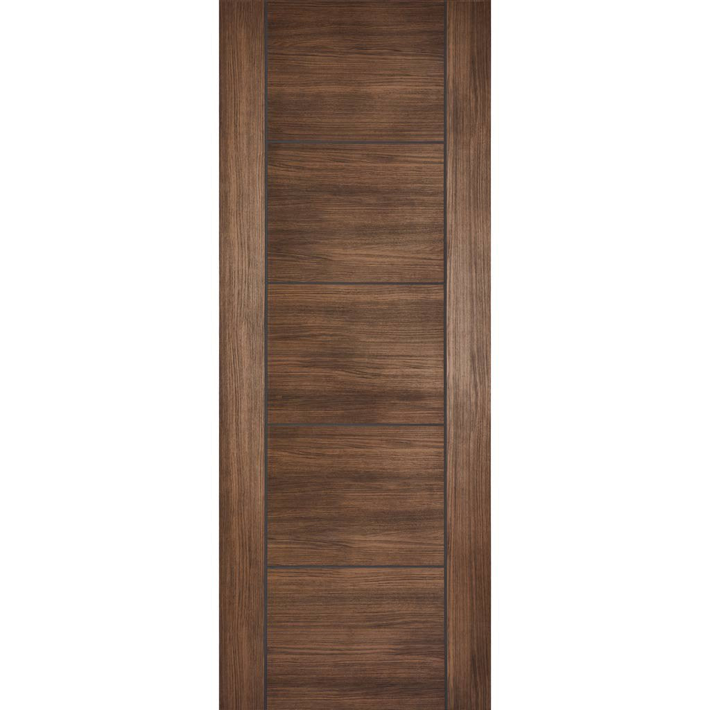 LPD Joinery Laminate Vancouver Walnut Fire Door Pair - 1/2 Hour Fire Rated - Prefinished