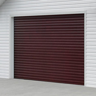 Image: Gliderol Electric Insulated Roller Garage Door from 1995 to 2146mm Wide - Laminated Rosewood
