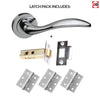 Ancon Mediterranean Lever On Rose - Polished Chrome Handle Pack