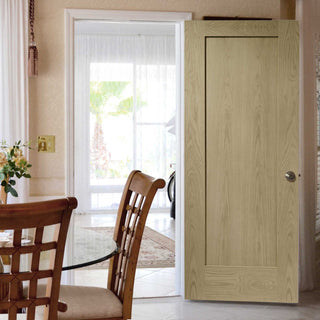 Image: prefinished bespoke pattern 10 oak 1 panel door