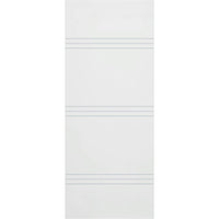 Lauder 8mm Obscure Glass - Clear Printed Design - Griffwerk R8 Style Sliding Glass Door Kit