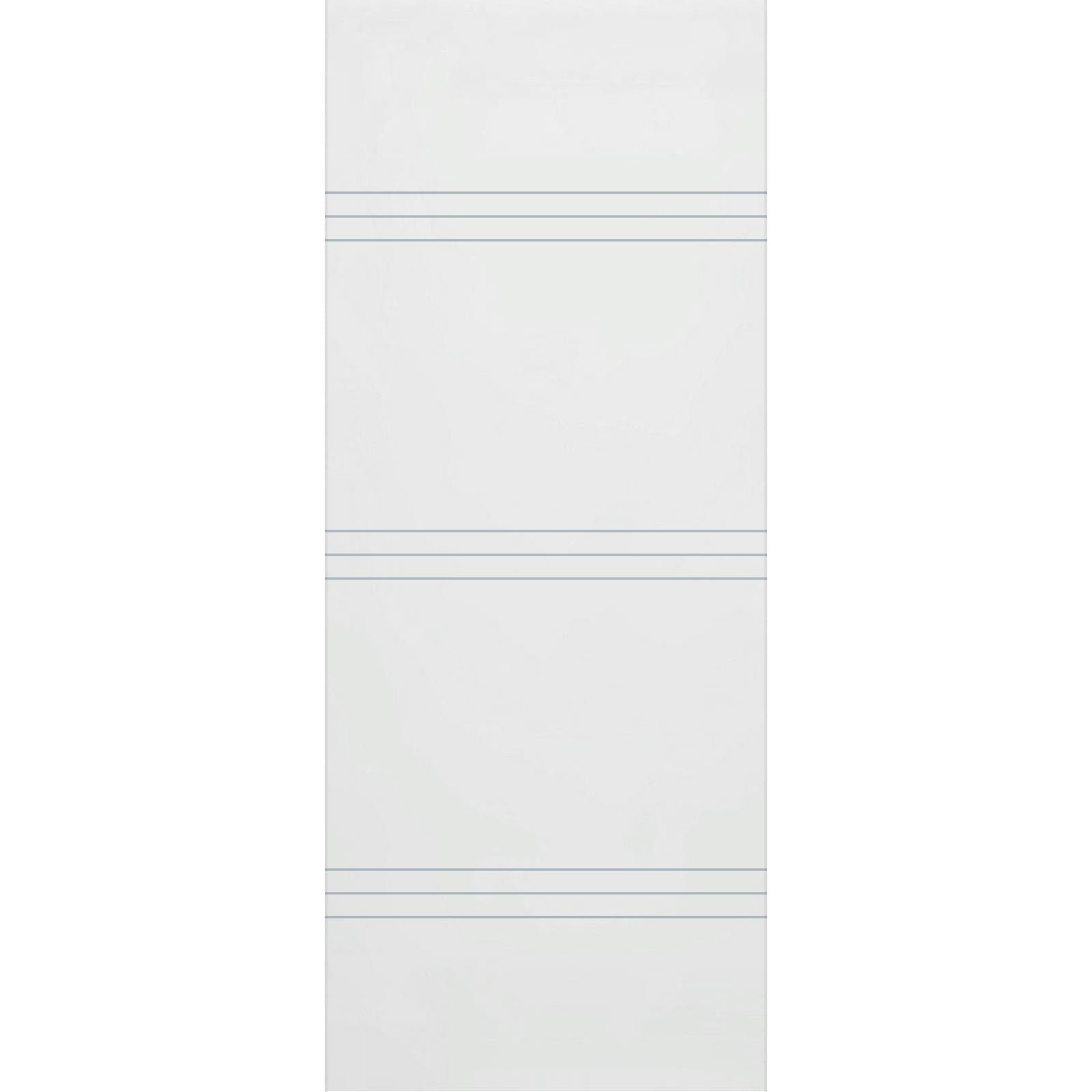 Lauder 8mm Obscure Glass - Clear Printed Design - Griffwerk R8 Style Sliding Glass Door Kit