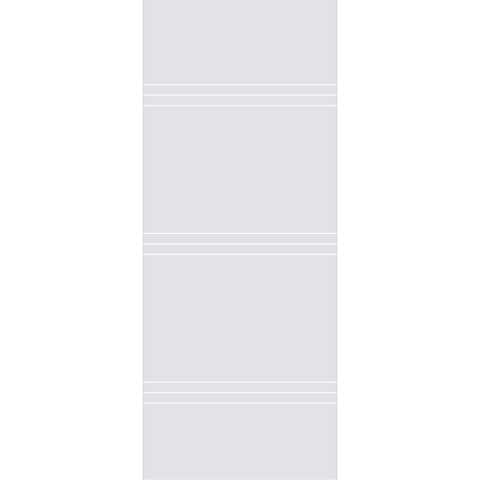 Single Glass Sliding Door - Lauder 8mm Clear Glass - Obscure Printed Design - Planeo 60 Pro Kit