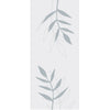 Single Glass Sliding Door - Solaris Tubular Stainless Steel Sliding Track & Leaf Print 8mm Obscure Glass - Clear Printed Design