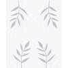 Double Glass Sliding Door - Leaf Print 8mm Obscure Glass - Clear Printed Design with Elegant Track